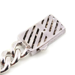 10k White Gold Women 3.25CTW Natural Diamond Cuban Heart Bracelet 14.2g 7Inch