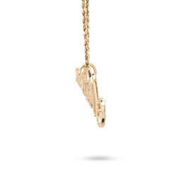 10k Yellow Gold 1.5CTW Natural Diamond Custom "Madison" Name Pendant 5g Charm