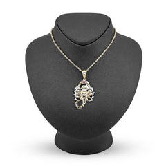 1/10th 10k Gold Bonded 925 2-Tone Scorpio Zodiac Pendant 4.9gm Animal Mens Charm