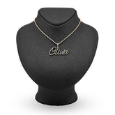 Fine 10k Yellow Gold 1CTW Natural Diamond Name "Olivia" Letter Pendant 3g Charm