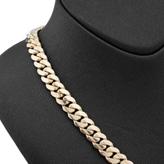 For Mens 10MM Real 10k Yellow Gold Cuban Chain 150grams 22 Inch Necklace