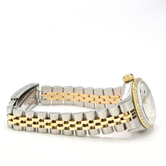 Original 26MM Rolex Datejust SS 1.25CTW Diamond Bezel Jubilee Green Face Watch