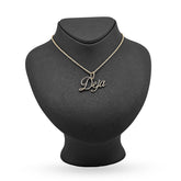 10k Yellow Gold 1CTW Natural Diamond "Deja" Name Letter Pendant 3g Custom Charm