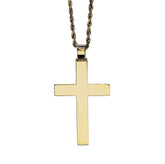 10k Yellow Gold Religious Plain Cross Pendant 5.5g Charm For Mens Womens