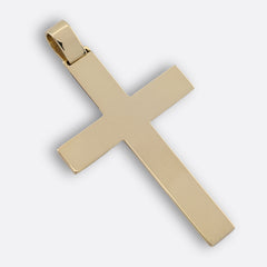 10k Yellow Gold Religious Plain Cross Pendant 5.5g Charm For Mens Womens