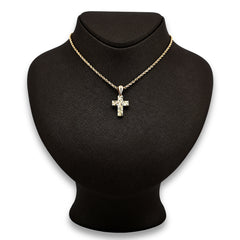 Pure 10k Yellow Gold Religious Cross Charm Pendant 1.2g Unisex Adults Charm