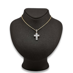 10k Yellow Gold 0.53 CTW Natural Diamond Religious Cross Pendant 3.7g Charm