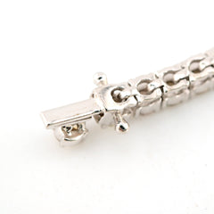 3MM 10k White Gold 7 Inch 5.5CTW Natural Diamond Tennis Bracelet 11.2gms