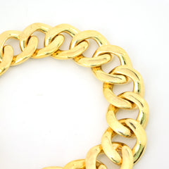 17MM 10k Yellow Gold 8.5 Inch 10CTW Natural Diamond Mens Cuban Bracelet 91.2gms