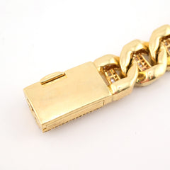 12MM 10k Yellow Gold 10.5CTW Pure Diamond 58.8g Miami Style Cuban 8.5In Bracelet