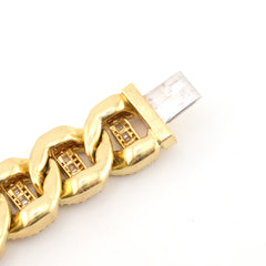 12MM 10k Yellow Gold 10.5CTW Pure Diamond 58.8g Miami Style Cuban 8.5In Bracelet