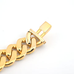 10k Yellow Gold Men 5.35CTW Natural Diamond Cuban Bracelet 32g 8 Inch Armlet