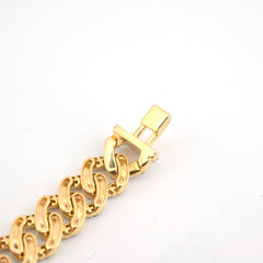 10k Yellow Gold Men 3.7CTW Natural Diamond Cuban Bracelet 16.4g 8 Inch Armlet