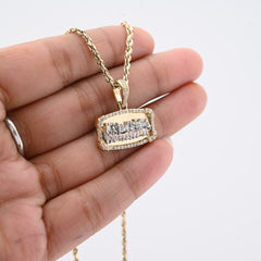 10k Yellow Gold 0.34CTW Natural Diamond Last Supper Apostles Pendant 4.2g Charm