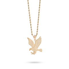 Pure 10k Yellow Gold Eagle Pendant 2g Unisex Adults Charm