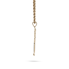 10k Yellow Gold Standing Jesus Pendant 3.1g Religious Charm For Unisex Adults