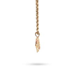 10k Yellow Gold Diamond-Cut Initial "S" Heart Pendant 0.9g Alphabet Charm