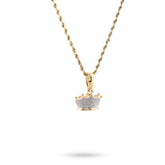 10k Real Yellow Gold 0.3CTW Natural Diamond Crown King Pendant 3.3gms Mens Charm