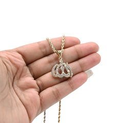 10k Yellow Gold "Allah" Pendant 2.6g Religious Charm For Mens Womens