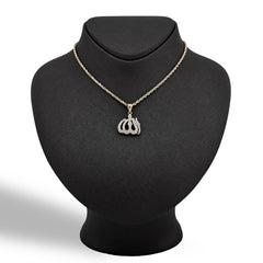 10k Yellow Gold "Allah" Pendant 2.6g Religious Charm For Mens Womens