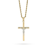 10k Yellow Gold Crucifix Cross Pendant 1.4g Religious Mens Charm