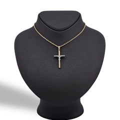 10k Yellow Gold Crucifix Cross Pendant 1.4g Religious Mens Charm