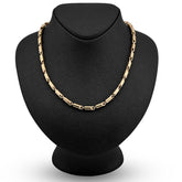 Mens 5MM 10k Yellow Gold 24" Tube Link Chain Necklace 28.2gms