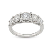 925 Silver 1CTW Lab Diamond Women Engagement Ring 3.5gm