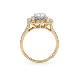 14k Yellow Gold 2.19 CTW Lab Diamond Womens Wedding Ring 4.3gm