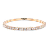 Womens 14k Yellow Gold 0.25CTW Lab Grown Round Diamond Wedding Band 0.8gms Ring