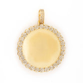 MEMORY FLOWER SETTING DIAMOND PENDANT - 10KT YELLOW GOLD & 1.56 CTW