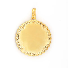 MEMORY FLOWER SETTING DIAMOND PENDANT - 10KT YELLOW GOLD & 1.56 CTW