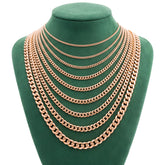 10k Rose Gold Solid Miami Cuban Chain 8.5gms to 437.4gms Necklace 3.6MM to 16MM Lengths Available 16" to 30"