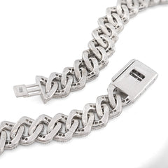 12MM 10k Yellow Gold 20.05 CTW 73.1gms Natural Diamond Cuban Chain 22In Necklace