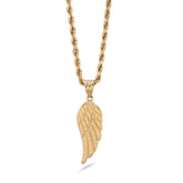 10k Yellow Gold Womens Angel Wing Angel Pendant 1g Charm