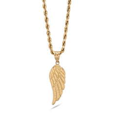 10k Yellow Gold Womens Angel Wing Angel Pendant 1g Charm