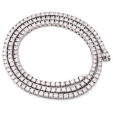 2.7MM 925 Sterling Silver 9 CTW Lab Diamond Tennis Chain 16 Inch 18.2gm Necklace