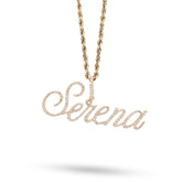10k Yellow Gold 1CTW Natural Diamond "Serena" Name Pendant 3.1g Custom Charm