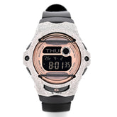 Mens Casio G-Shock Baby G BG-169UG Rose Gold Face 4.5CTW Natural Diamond Womens Watch