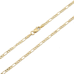 2MM 10k Yellow Gold 20 Inches 1.5 grams Figaro Chain Necklace For Mens Womens