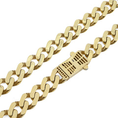 Mens 13MM Cuban Link Chain 1/10th 10k Yellow Gold Bonded 925 24In 45.9g Necklace