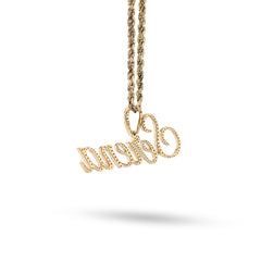 10k Yellow Gold 1CTW Natural Diamond "Serena" Name Pendant 3.1g Custom Charm