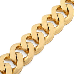 12MM 10k Yellow Gold 49.4g 6.75CT Pure Round/Baguette Diamond Cuban 8In Bracelet