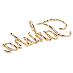 10k Yellow Gold 1.25CTW Natural Diamond "Tanisha" Name Letter Pendant 3.6g Charm