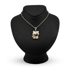 1/10th 10k Gold Bonded 925 Two Tone Hello Kitty Pendant 4gms Womens Cute Charm