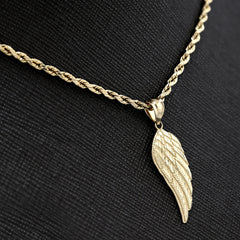 10k Yellow Gold Womens Angel Wing Angel Pendant 1g Charm
