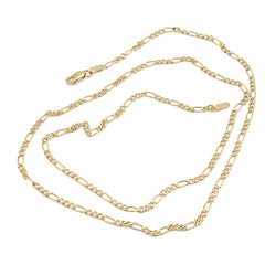 2MM 10k Yellow Gold 20 Inches 1.5 grams Figaro Chain Necklace For Mens Womens