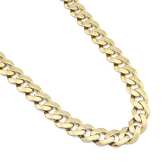 7MM Cuban Link 16.9gms Chain 1/10th 10k Yellow Gold Bonded 925 20 Inch Necklace