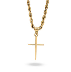 10k Yellow Gold Unisex Adults Cross Pendant Religious 0.6g Charm