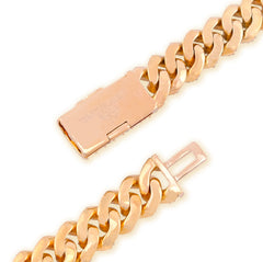12MM 10k Yellow Gold 25CTW Natural Diamond 180gms Cuban Mens Chain 24In Necklace